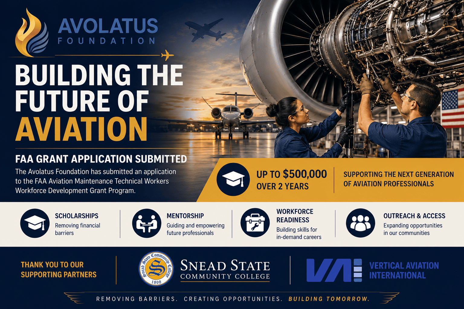 Avolatus Foundation Submits FAA Workforce Development Grant Application with Support from Industry and Educational Partners